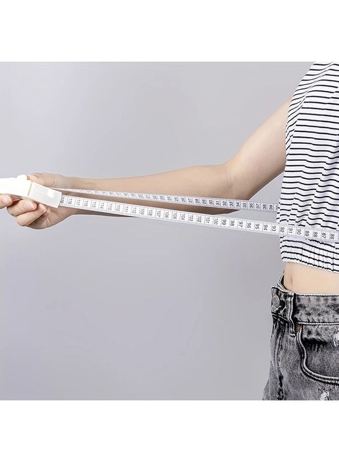 Black Fitness Tape Measure for Body Circumference Arms Legs Waist Chest Portable Soft Ruler - Image 5